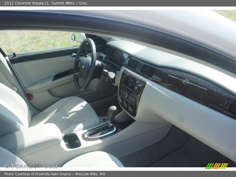 Summit White / Gray 2012 Chevrolet Impala LS