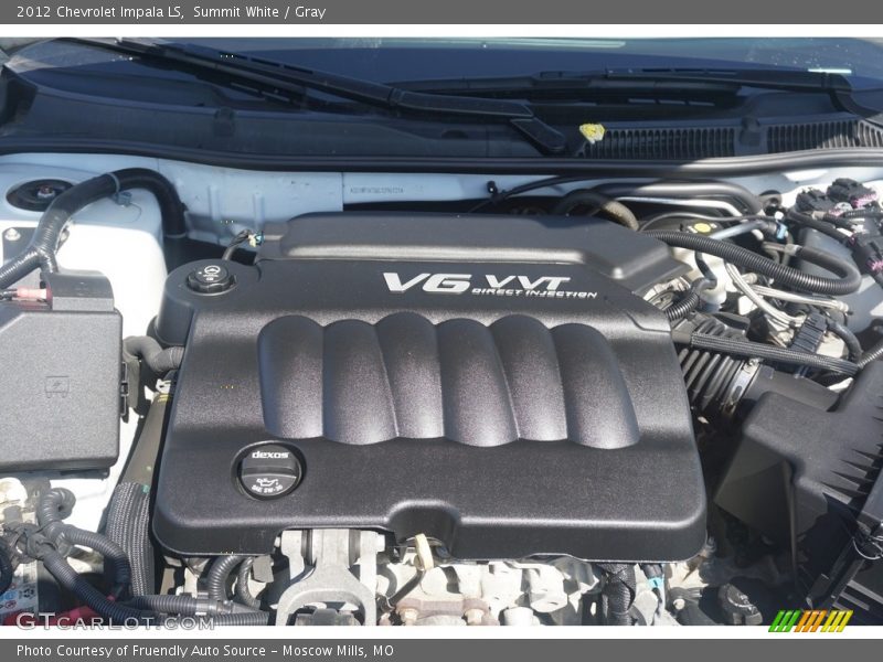 Summit White / Gray 2012 Chevrolet Impala LS