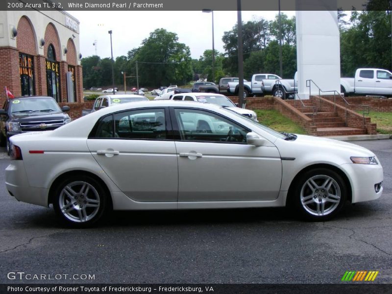 White Diamond Pearl / Parchment 2008 Acura TL 3.2