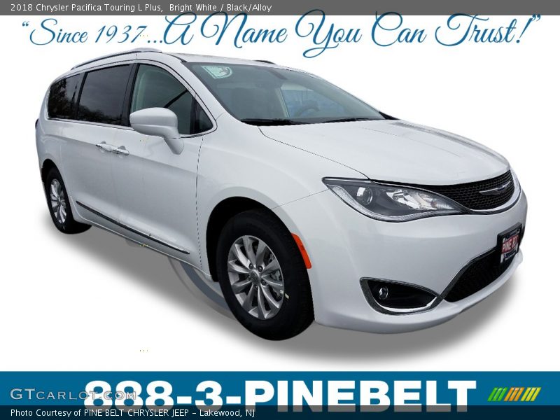 Bright White / Black/Alloy 2018 Chrysler Pacifica Touring L Plus