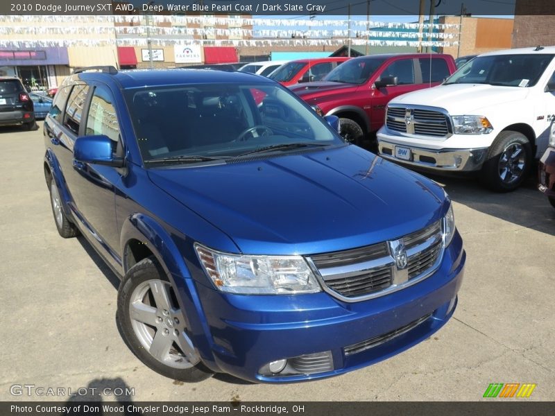 Deep Water Blue Pearl Coat / Dark Slate Gray 2010 Dodge Journey SXT AWD