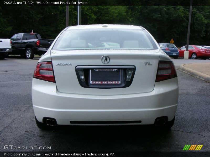 White Diamond Pearl / Parchment 2008 Acura TL 3.2