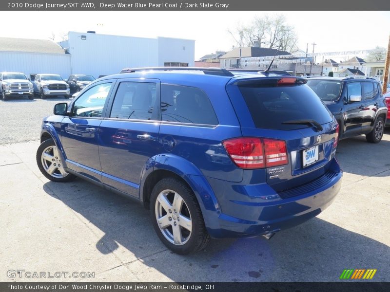 Deep Water Blue Pearl Coat / Dark Slate Gray 2010 Dodge Journey SXT AWD