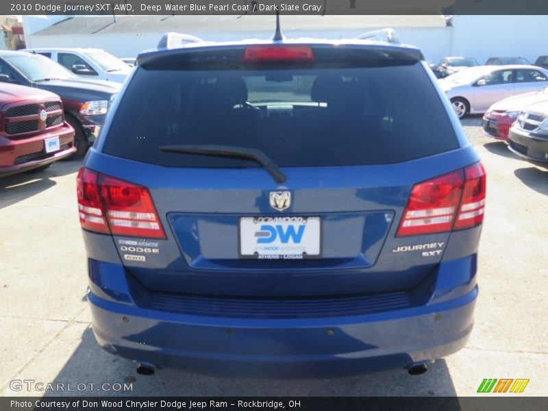 Deep Water Blue Pearl Coat / Dark Slate Gray 2010 Dodge Journey SXT AWD