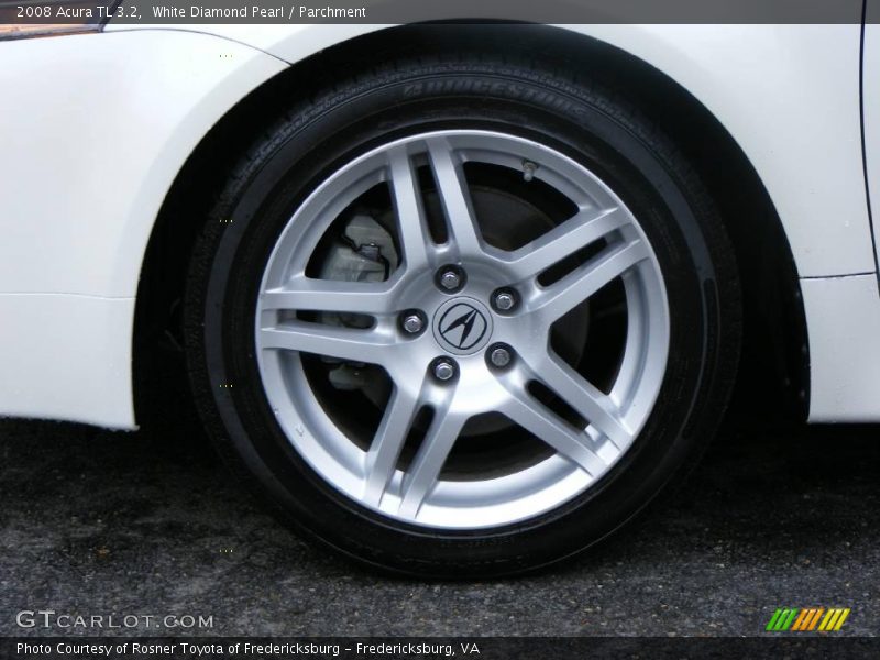 White Diamond Pearl / Parchment 2008 Acura TL 3.2