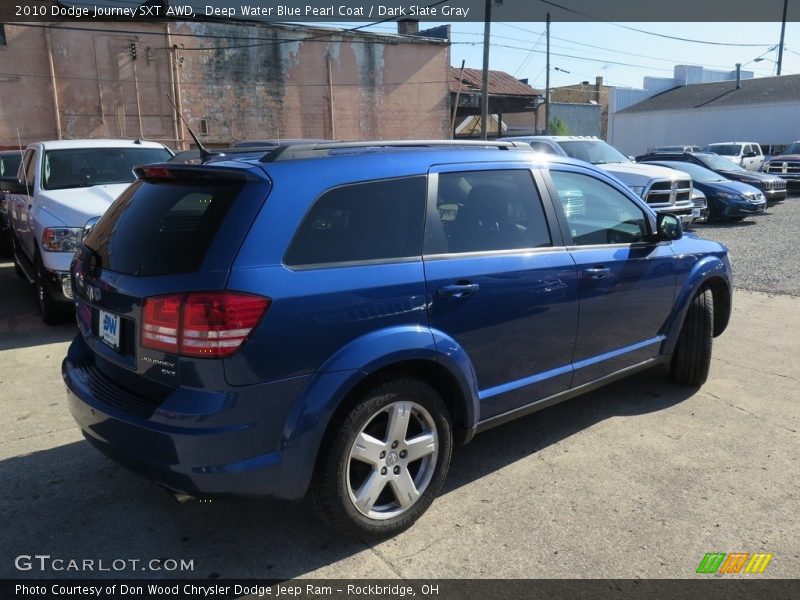 Deep Water Blue Pearl Coat / Dark Slate Gray 2010 Dodge Journey SXT AWD