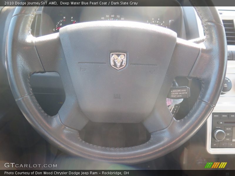 Deep Water Blue Pearl Coat / Dark Slate Gray 2010 Dodge Journey SXT AWD