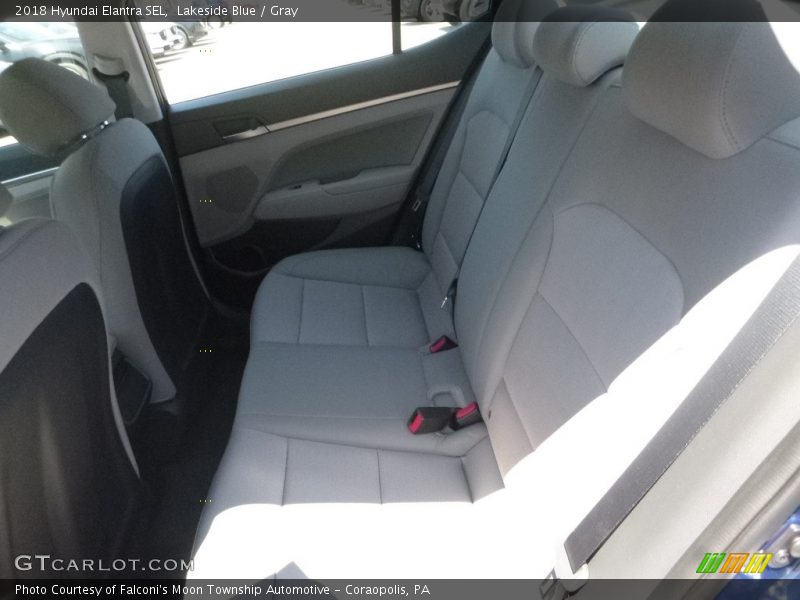 Lakeside Blue / Gray 2018 Hyundai Elantra SEL
