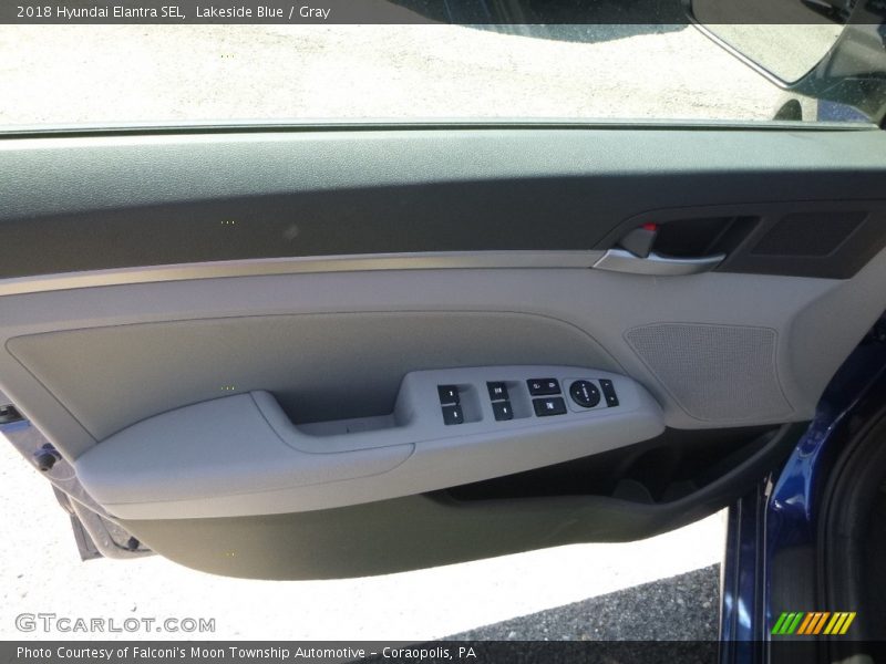 Lakeside Blue / Gray 2018 Hyundai Elantra SEL