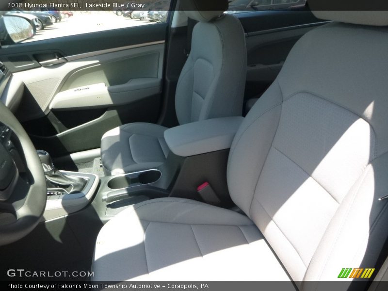 Lakeside Blue / Gray 2018 Hyundai Elantra SEL