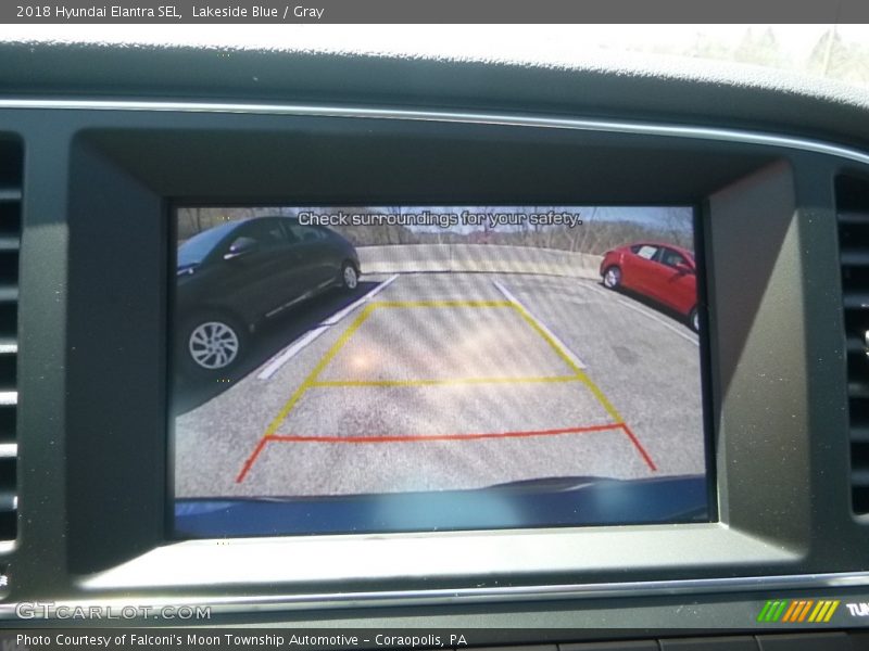 Lakeside Blue / Gray 2018 Hyundai Elantra SEL