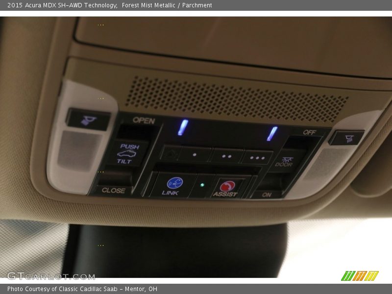 Forest Mist Metallic / Parchment 2015 Acura MDX SH-AWD Technology
