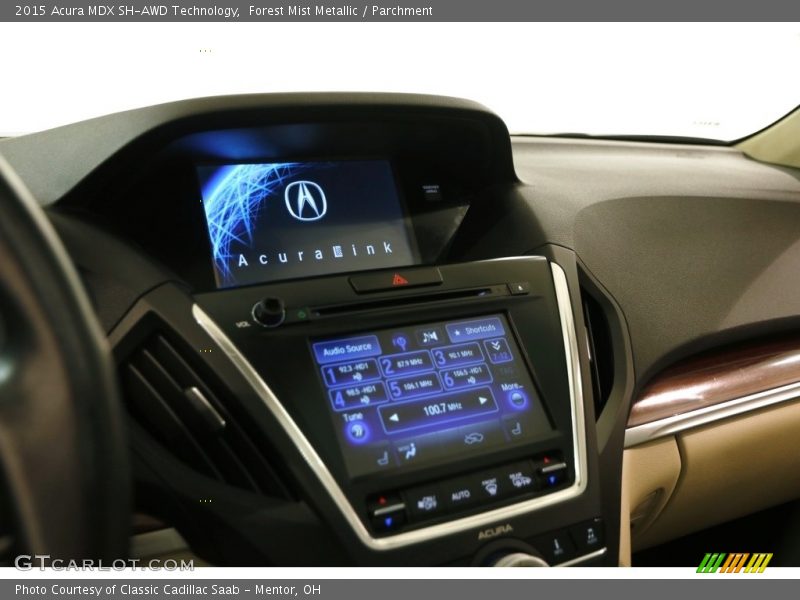 Forest Mist Metallic / Parchment 2015 Acura MDX SH-AWD Technology