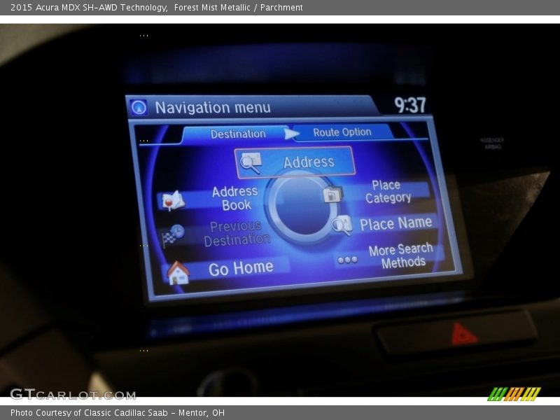 Forest Mist Metallic / Parchment 2015 Acura MDX SH-AWD Technology