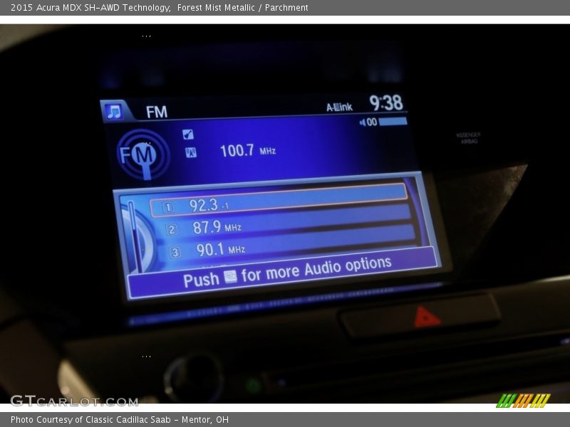 Forest Mist Metallic / Parchment 2015 Acura MDX SH-AWD Technology