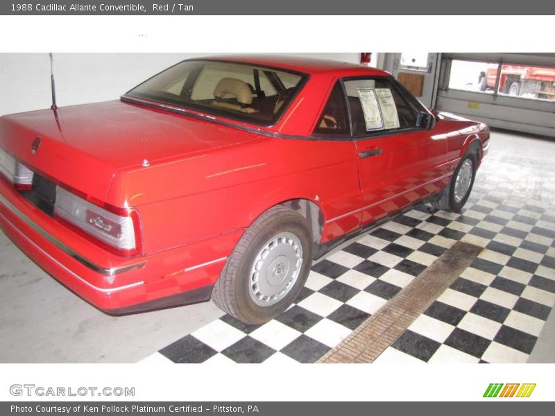 Red / Tan 1988 Cadillac Allante Convertible