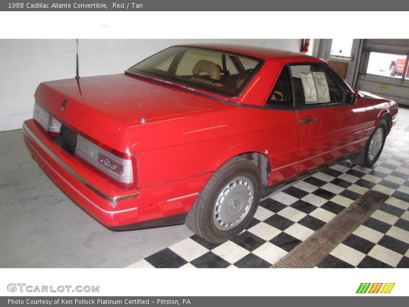 Red / Tan 1988 Cadillac Allante Convertible