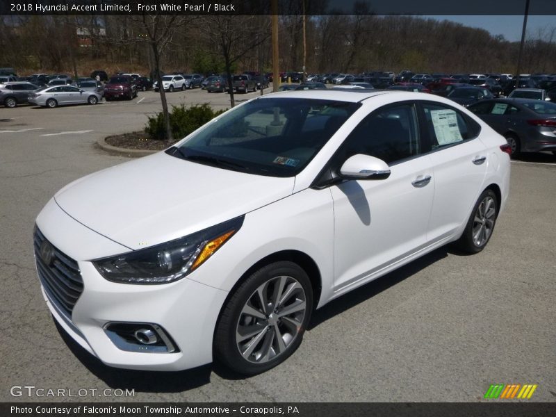 Frost White Pearl / Black 2018 Hyundai Accent Limited