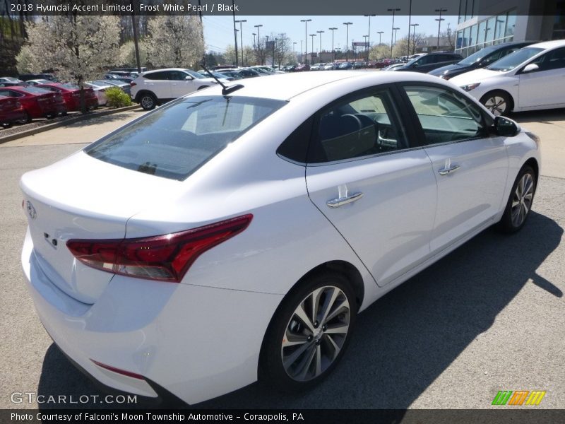 Frost White Pearl / Black 2018 Hyundai Accent Limited