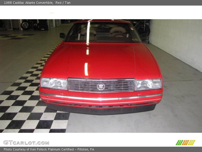 Red / Tan 1988 Cadillac Allante Convertible