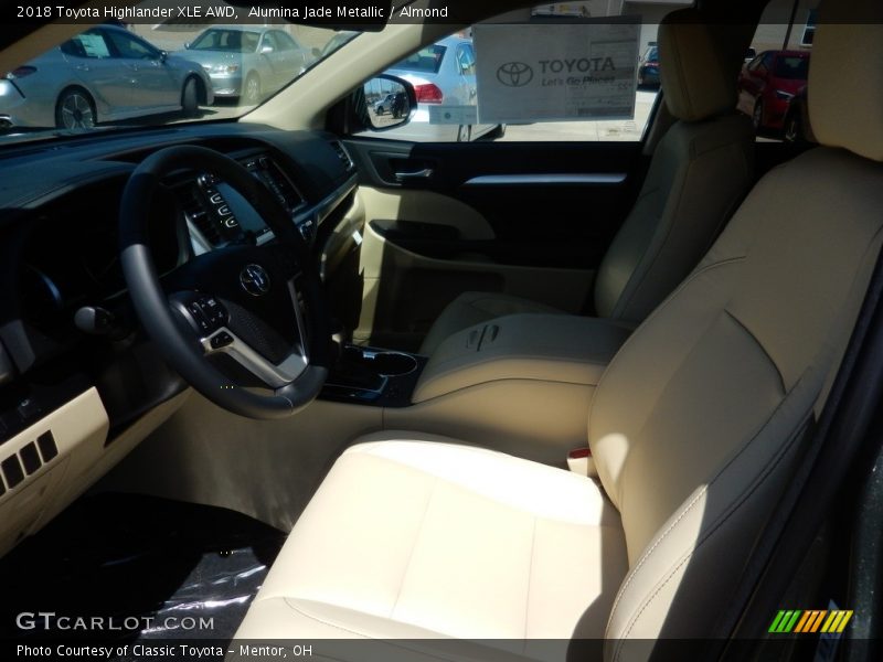 Alumina Jade Metallic / Almond 2018 Toyota Highlander XLE AWD