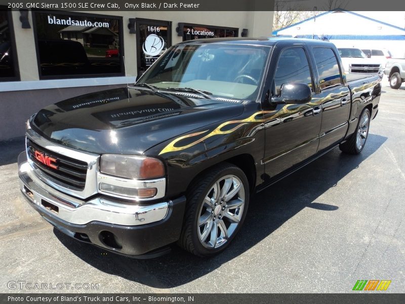 Onyx Black / Dark Pewter 2005 GMC Sierra 1500 SLE Crew Cab