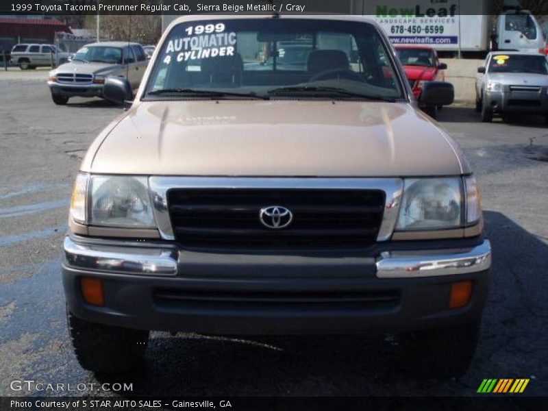 Sierra Beige Metallic / Gray 1999 Toyota Tacoma Prerunner Regular Cab