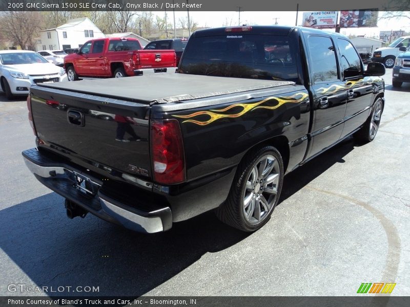 Onyx Black / Dark Pewter 2005 GMC Sierra 1500 SLE Crew Cab