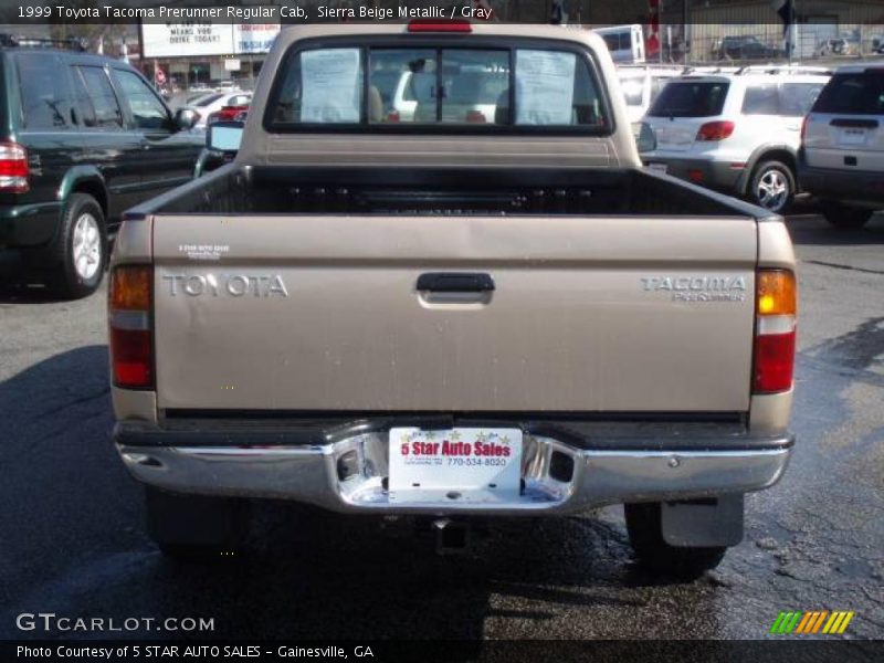 Sierra Beige Metallic / Gray 1999 Toyota Tacoma Prerunner Regular Cab