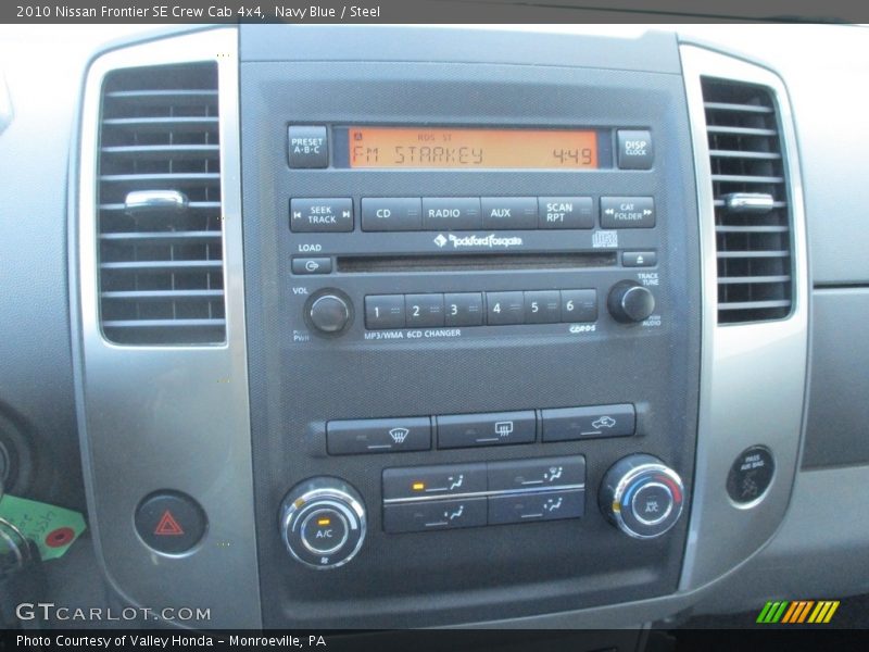 Navy Blue / Steel 2010 Nissan Frontier SE Crew Cab 4x4