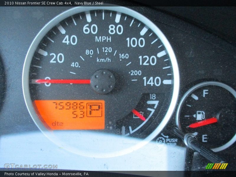 Navy Blue / Steel 2010 Nissan Frontier SE Crew Cab 4x4
