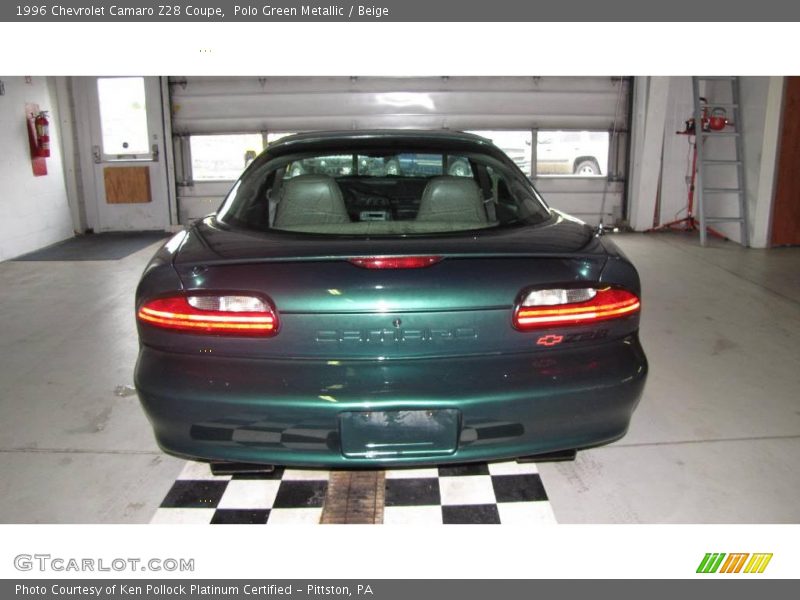 Polo Green Metallic / Beige 1996 Chevrolet Camaro Z28 Coupe