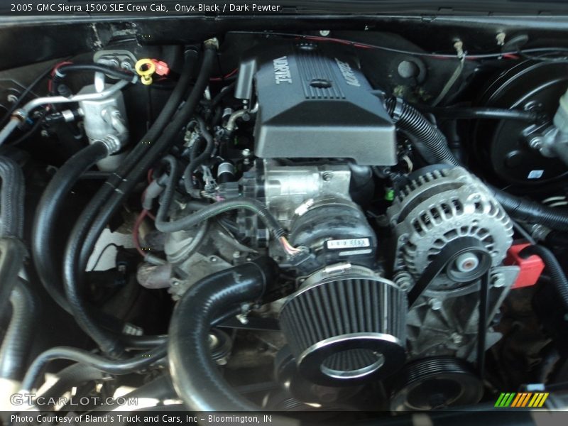 Onyx Black / Dark Pewter 2005 GMC Sierra 1500 SLE Crew Cab
