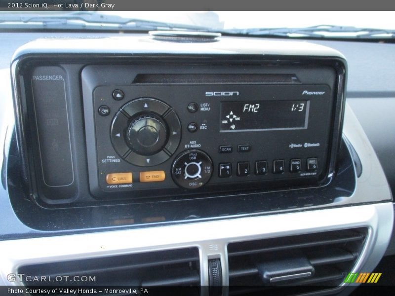 Hot Lava / Dark Gray 2012 Scion iQ