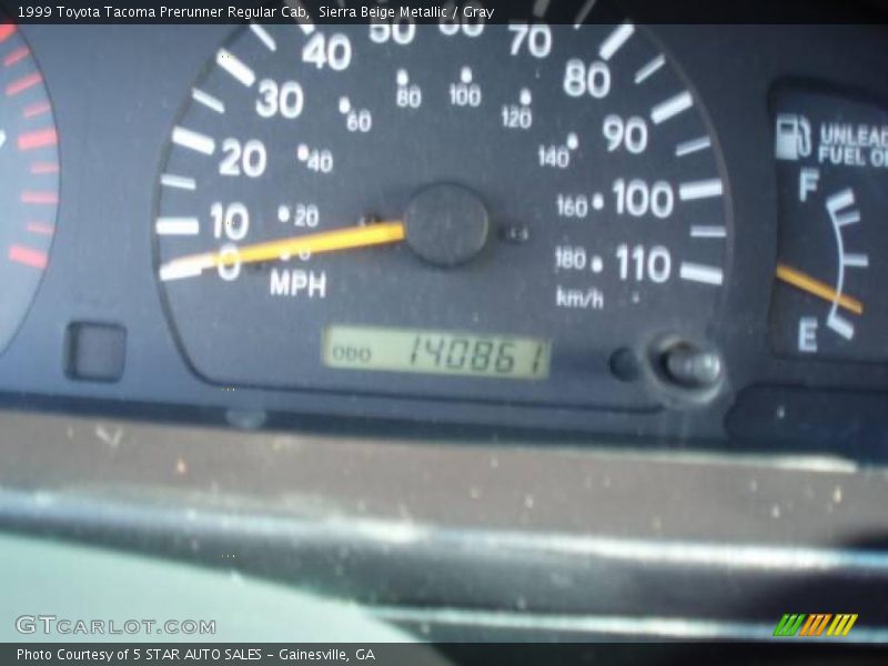 Sierra Beige Metallic / Gray 1999 Toyota Tacoma Prerunner Regular Cab