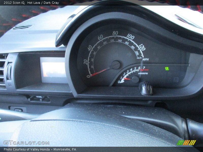 Hot Lava / Dark Gray 2012 Scion iQ