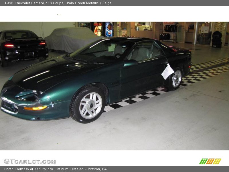 Polo Green Metallic / Beige 1996 Chevrolet Camaro Z28 Coupe