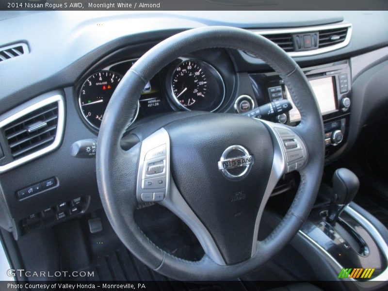 Moonlight White / Almond 2014 Nissan Rogue S AWD