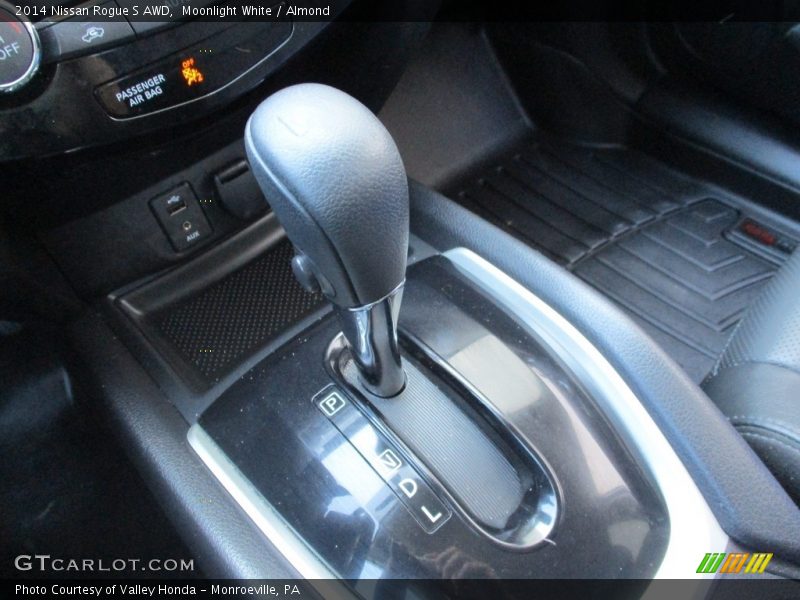 Moonlight White / Almond 2014 Nissan Rogue S AWD