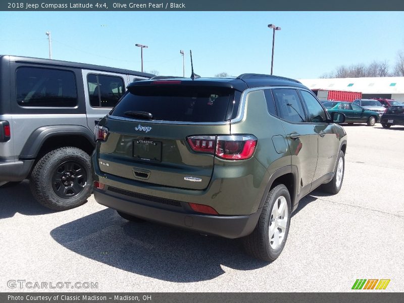 Olive Green Pearl / Black 2018 Jeep Compass Latitude 4x4
