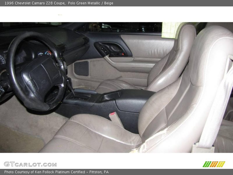 Polo Green Metallic / Beige 1996 Chevrolet Camaro Z28 Coupe