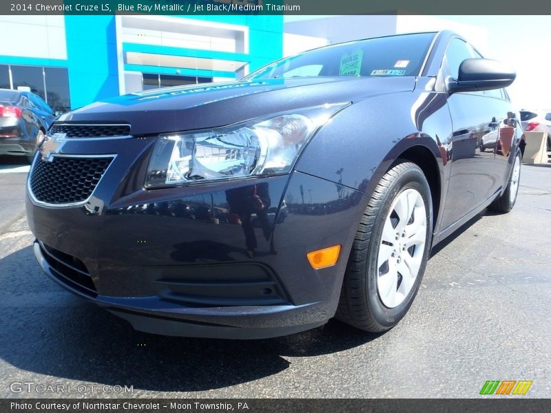 Blue Ray Metallic / Jet Black/Medium Titanium 2014 Chevrolet Cruze LS