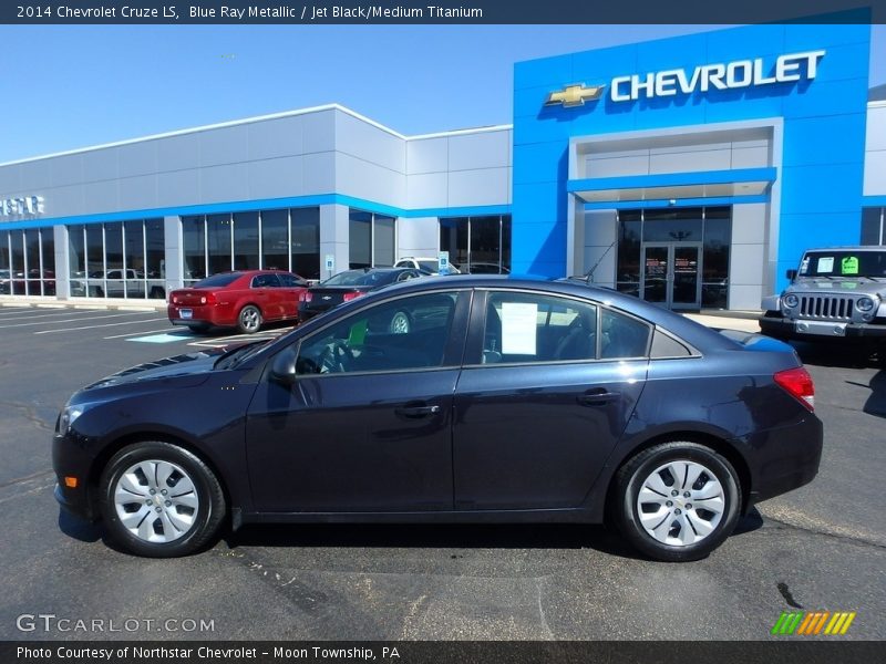 Blue Ray Metallic / Jet Black/Medium Titanium 2014 Chevrolet Cruze LS