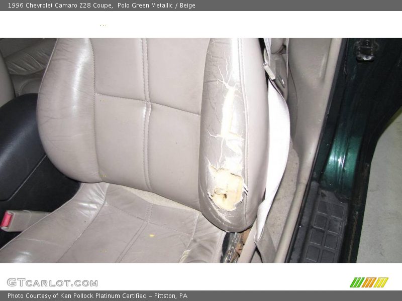 Polo Green Metallic / Beige 1996 Chevrolet Camaro Z28 Coupe