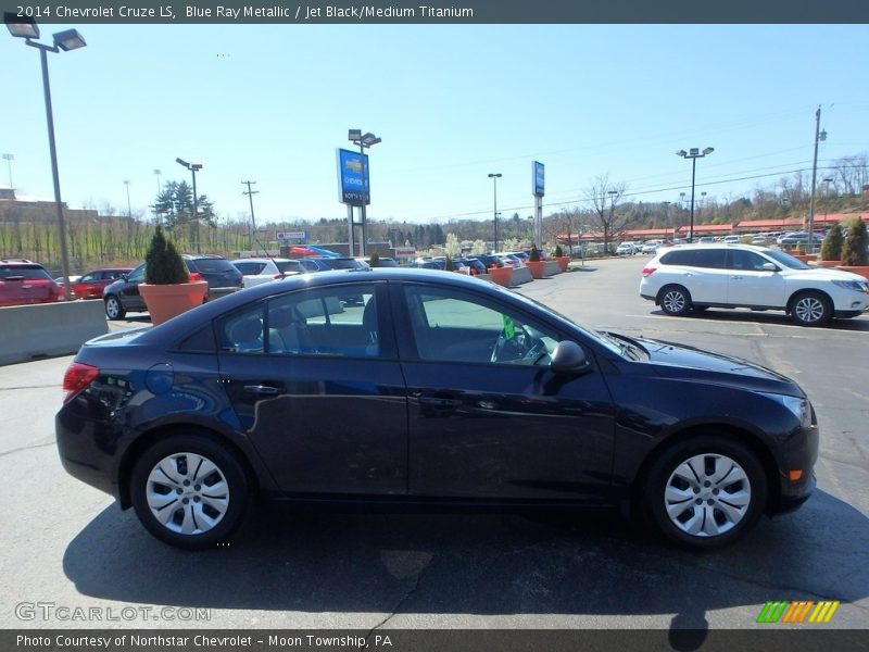 Blue Ray Metallic / Jet Black/Medium Titanium 2014 Chevrolet Cruze LS