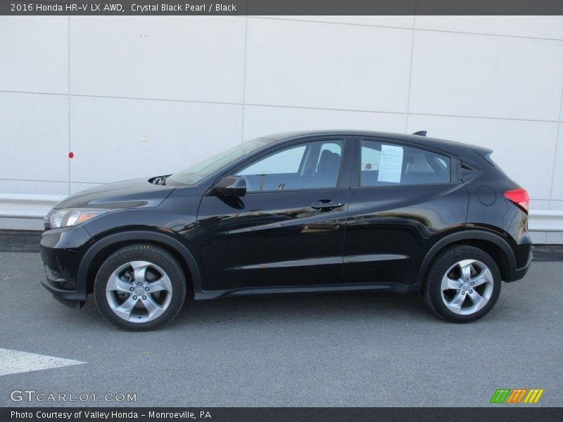 Crystal Black Pearl / Black 2016 Honda HR-V LX AWD