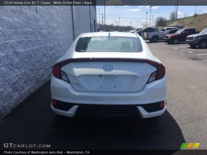 White Orchid Pearl / Black 2018 Honda Civic EX-T Coupe