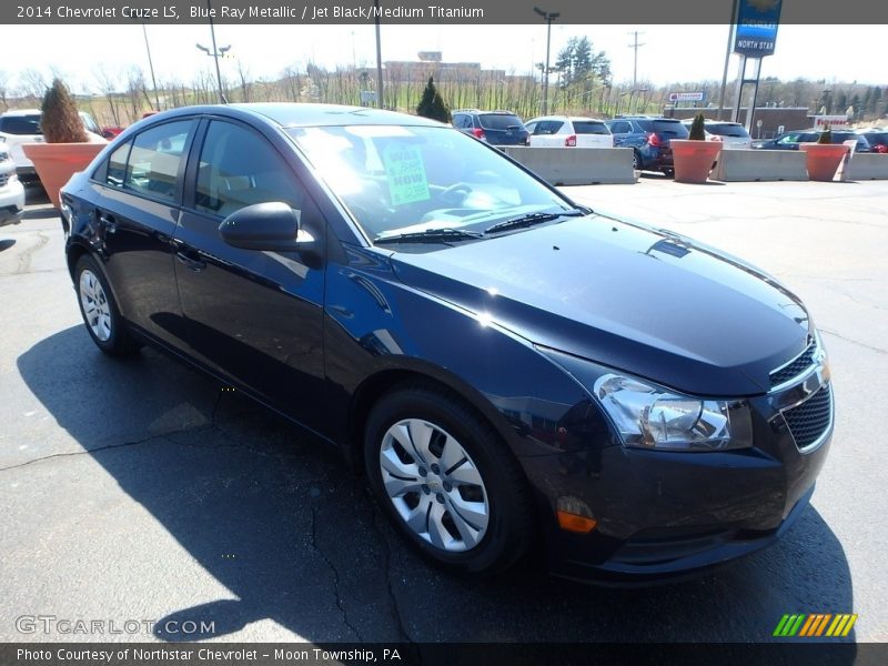 Blue Ray Metallic / Jet Black/Medium Titanium 2014 Chevrolet Cruze LS