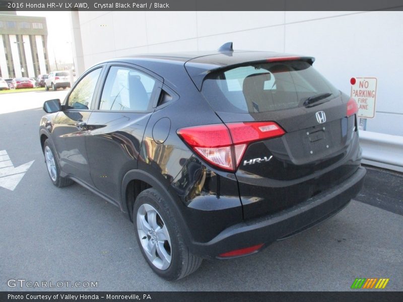 Crystal Black Pearl / Black 2016 Honda HR-V LX AWD