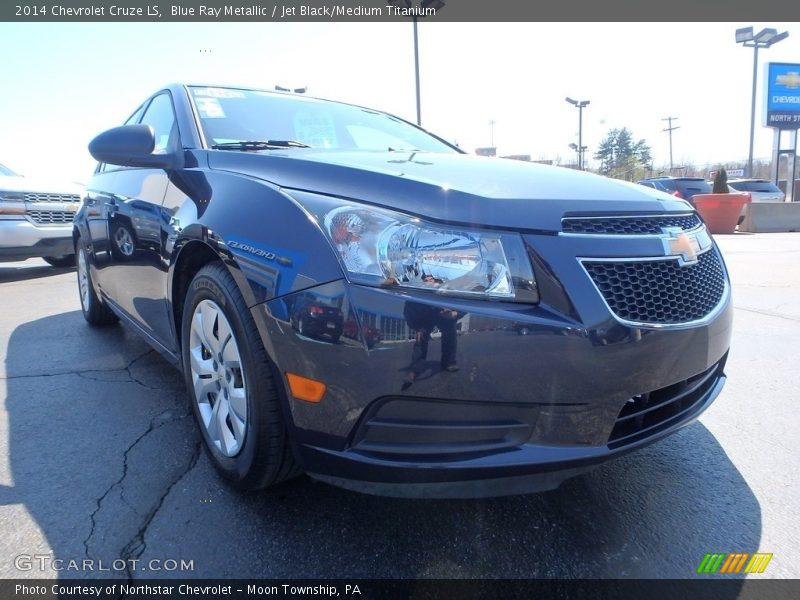 Blue Ray Metallic / Jet Black/Medium Titanium 2014 Chevrolet Cruze LS